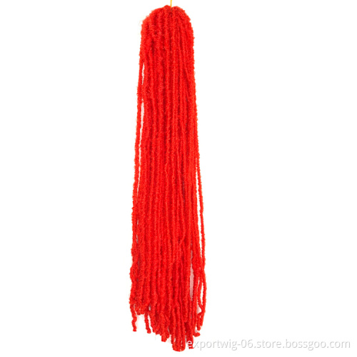 Soft Sister Faux locs Crochet Hair Extension Synthetic Goddess Locs Crochet Hair Micro Sister Straight Braids African Dreadlocks